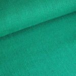 Jute stof zeegroen