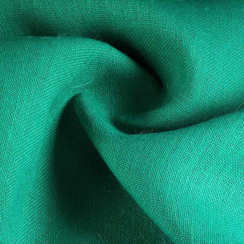 Tissu jute vert de mer