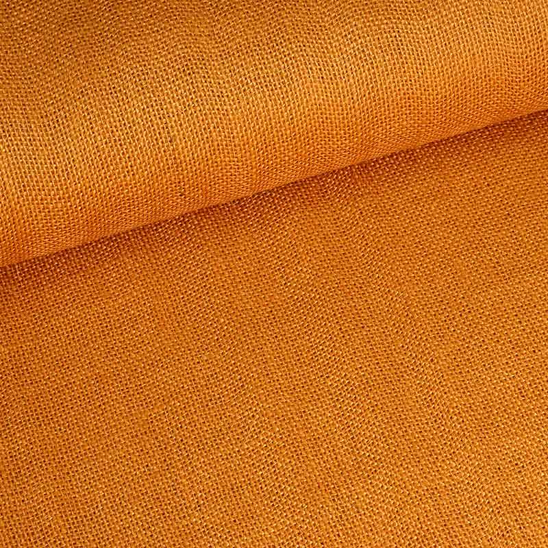 Tissu jute jaune ocre