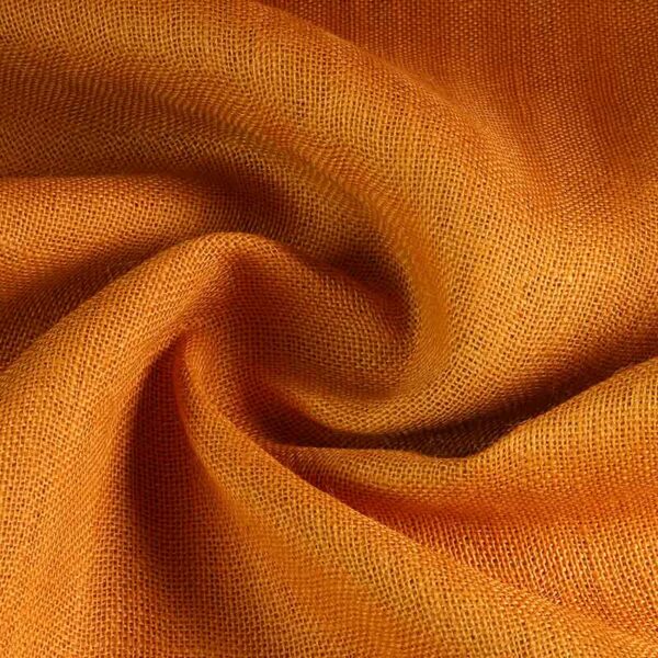 Tissu jute jaune ocre