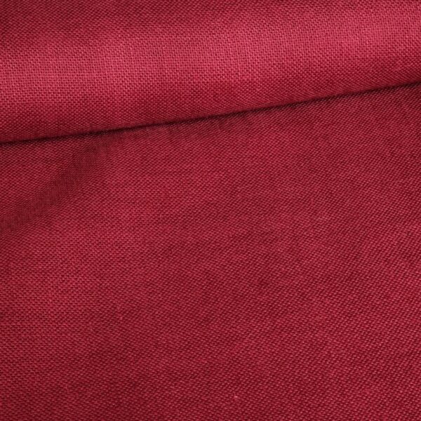 Tissu jute bordeaux