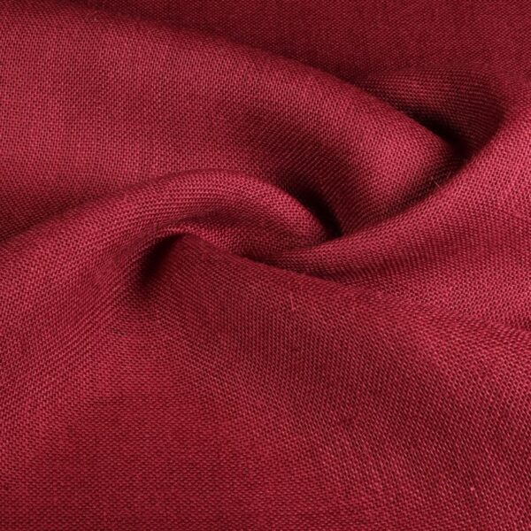 Tissu jute bordeaux
