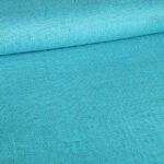 Jute stof aqua