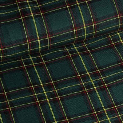 Tissu tartan vert