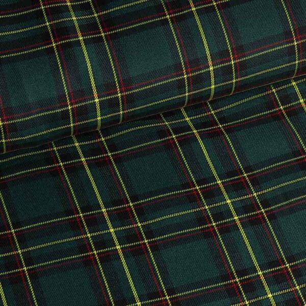 Tissu tartan vert