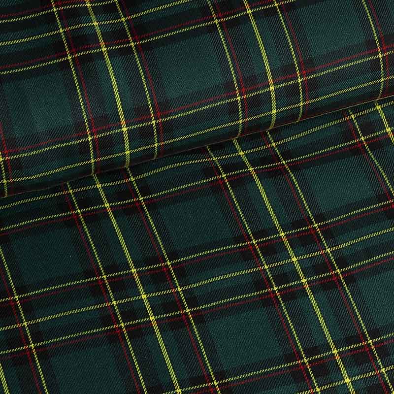 Tissu tartan vert