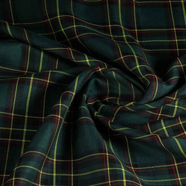 Tissu tartan vert