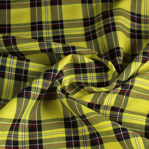 Tissu écossais jaune