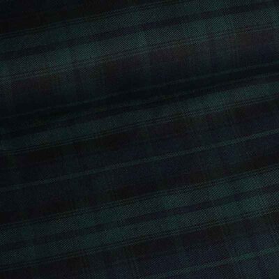 Tissu tartan black watch vert