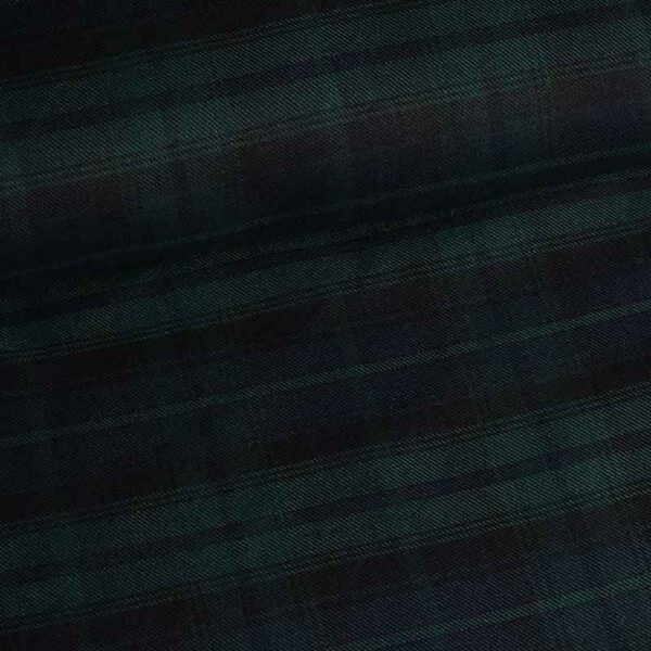 Tissu tartan black watch vert