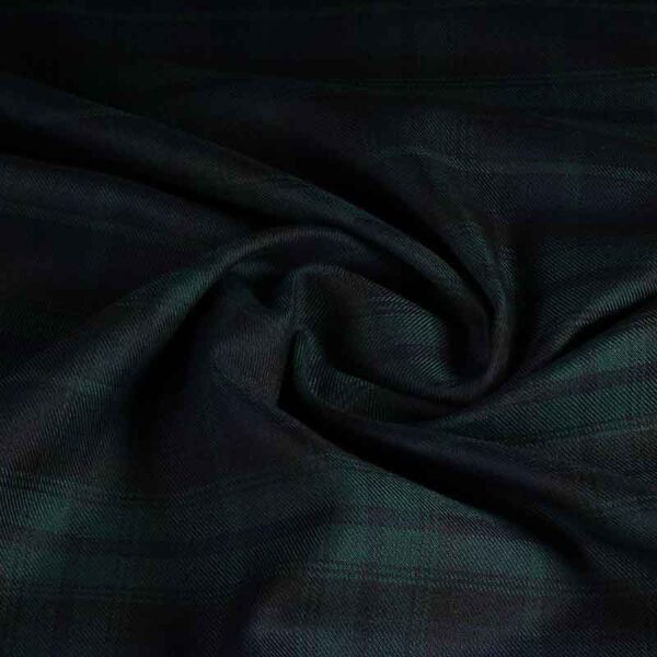 Tissu tartan black watch vert