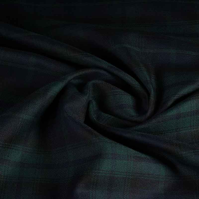 Tissu tartan black watch vert