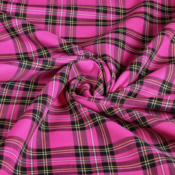 Tissu écossais fuchsia