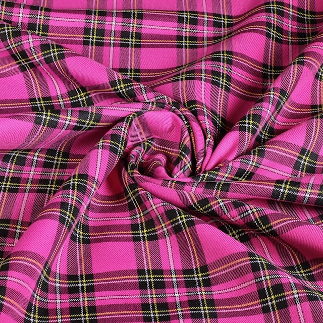 Tissu écossais fuchsia
