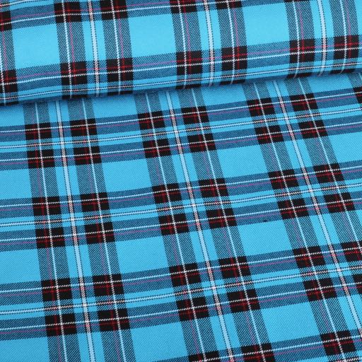 Tissu écossais aqua