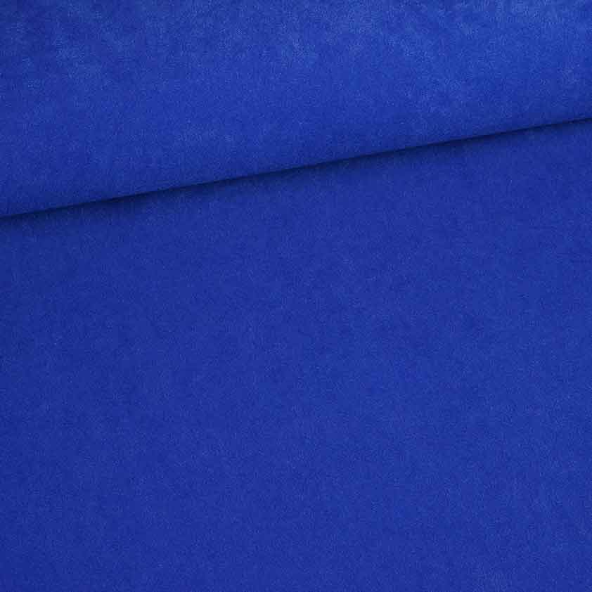 Tissu suédine cobalt