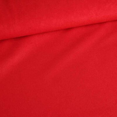 Tissu Suedine rouge