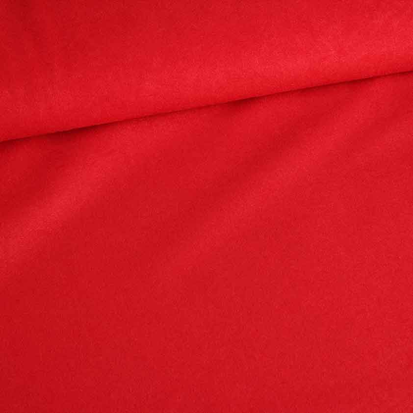 Tissu Suedine rouge