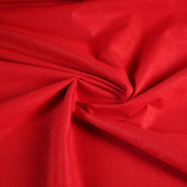 Tissu Suedine rouge