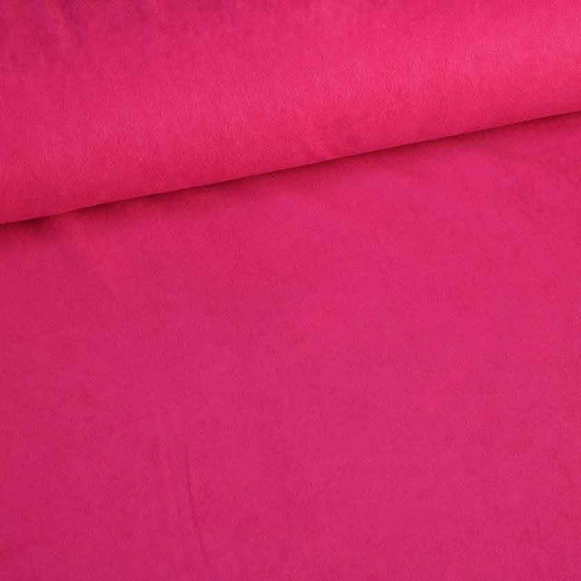 Tissu suédine fuchsia