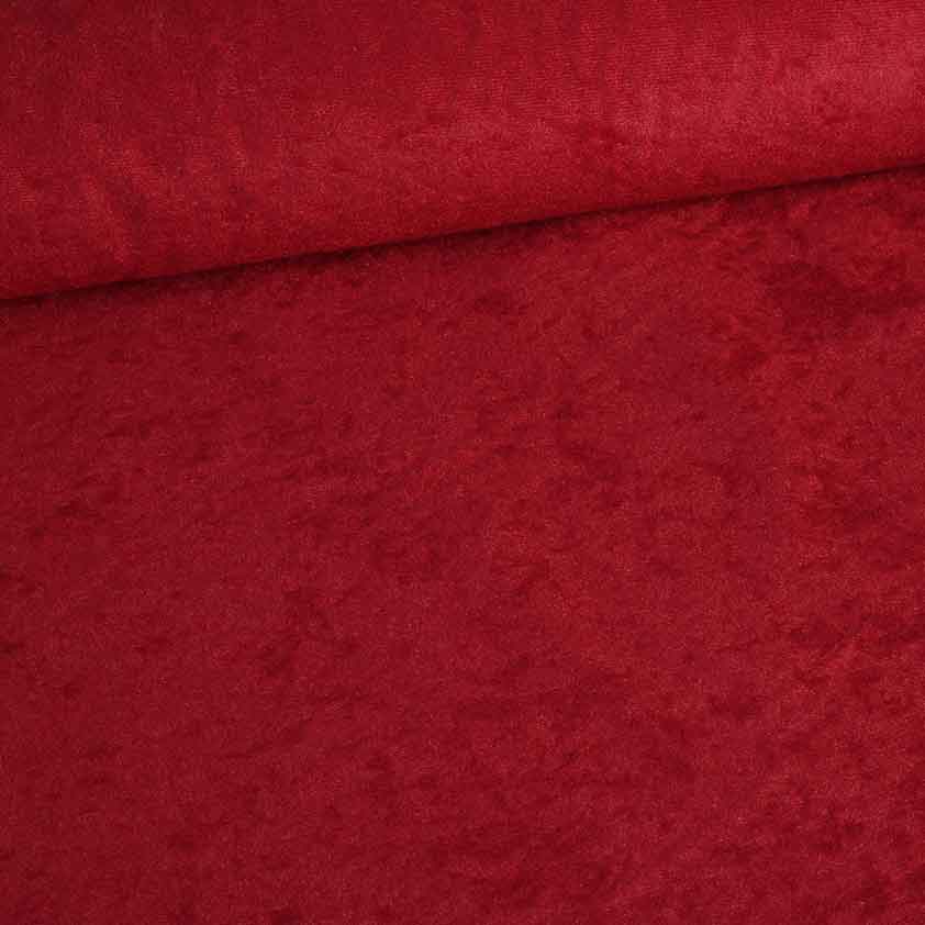 Tissu suédine bordeaux