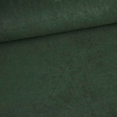 Tissu Suedine vert foncé