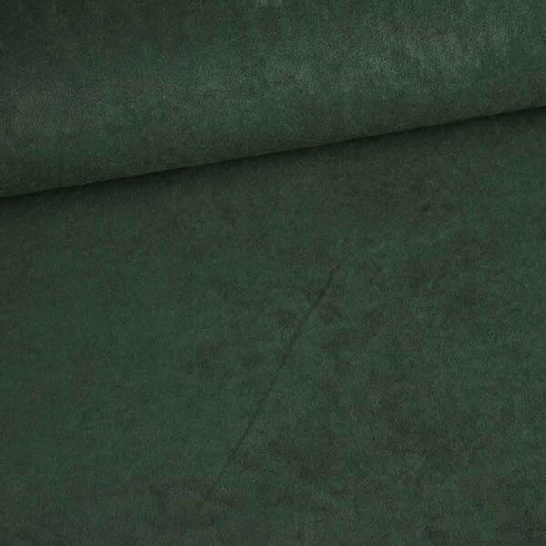Tissu Suedine vert foncé