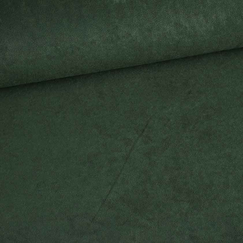 Tissu Suedine vert foncé