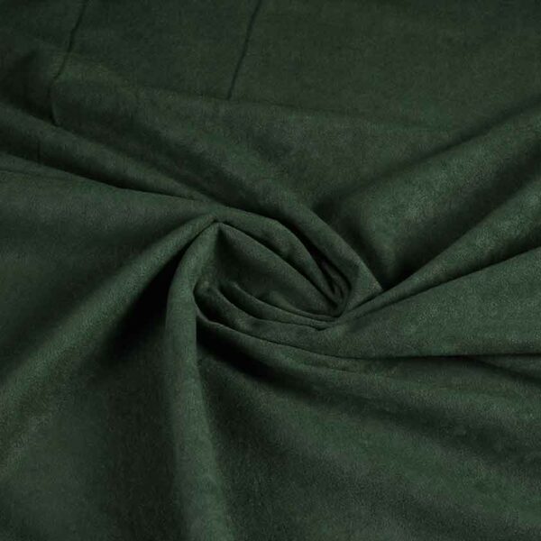 Tissu Suedine vert foncé