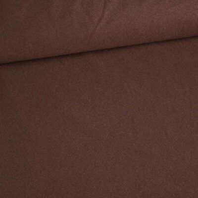 Tissu Suedine marron foncé