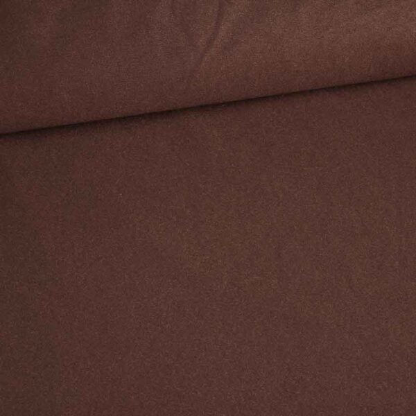 Tissu Suedine marron foncé