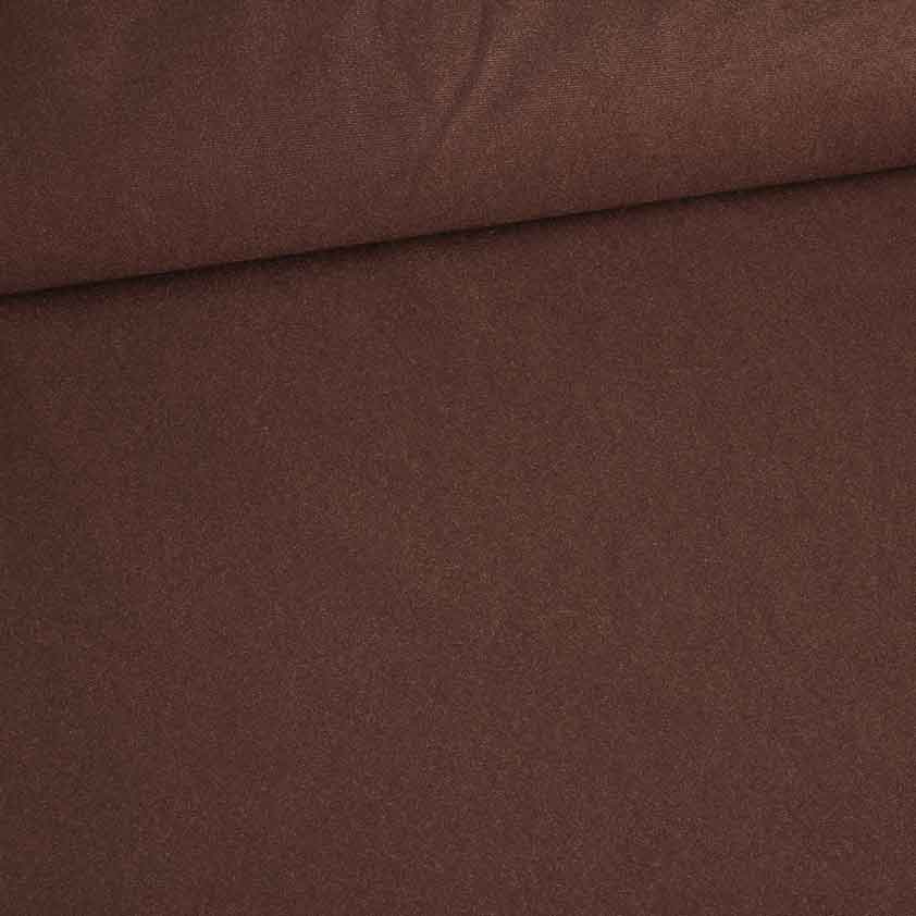Tissu Suedine marron foncé