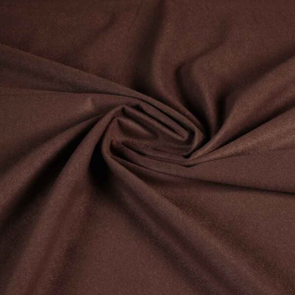 Tissu Suedine marron foncé