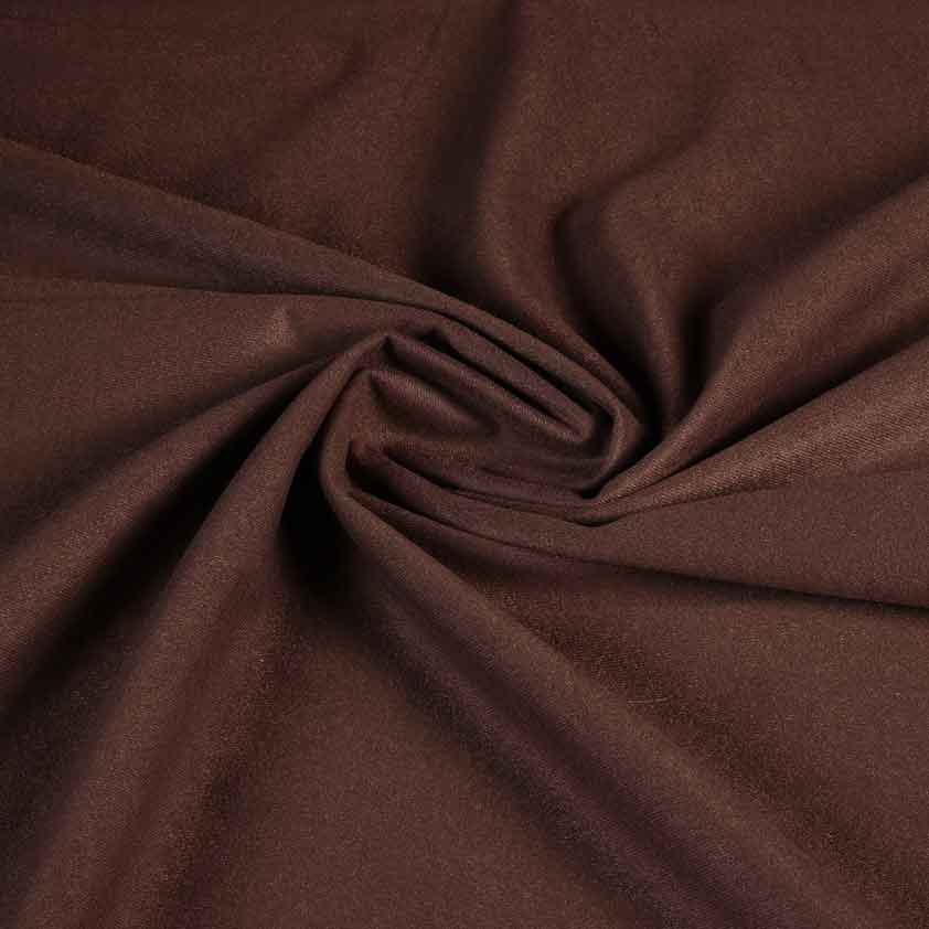 Tissu Suedine marron foncé