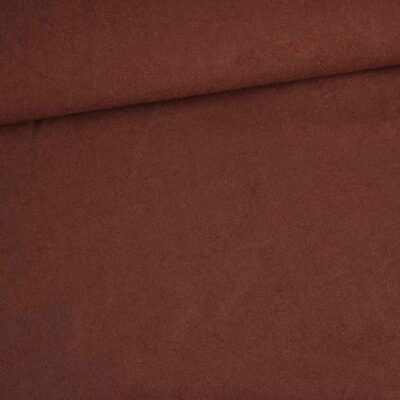 Tissu Suedine brun