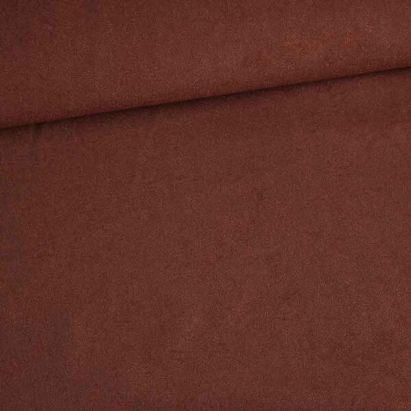 Tissu Suedine brun