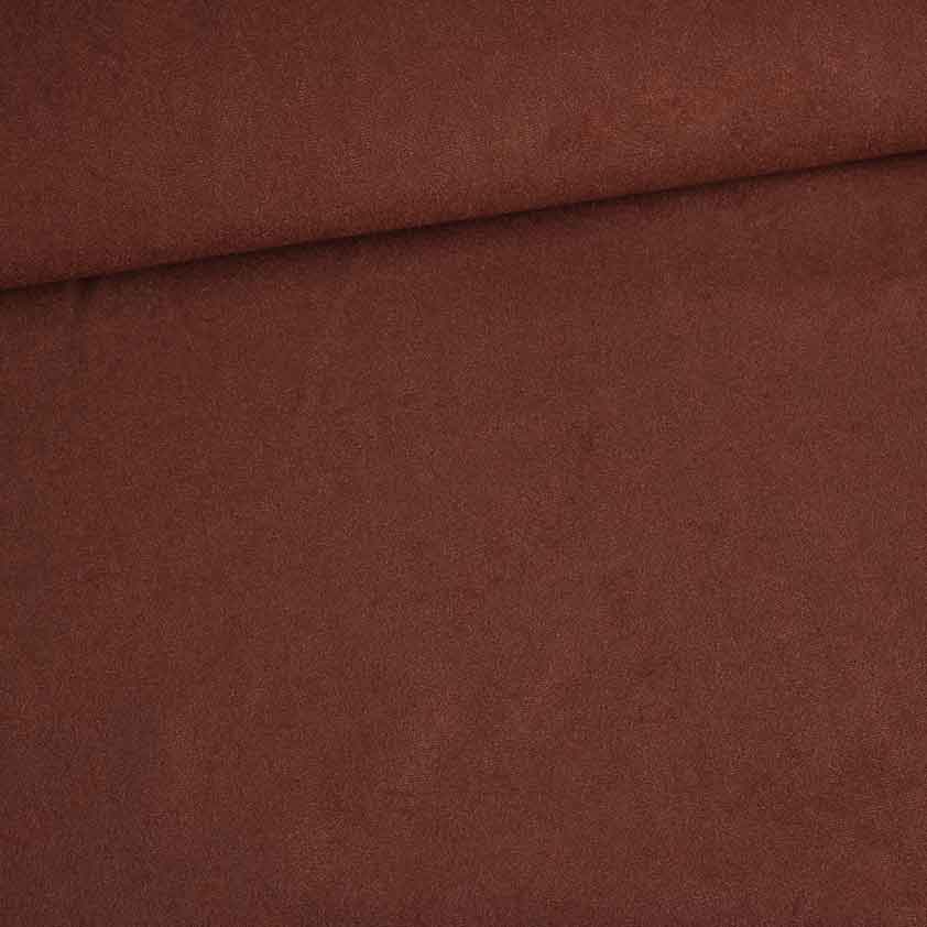 Tissu Suedine brun
