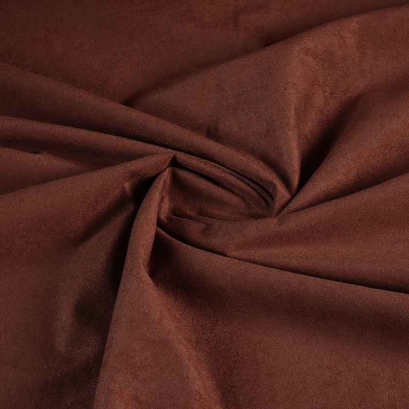 Tissu Suedine brun