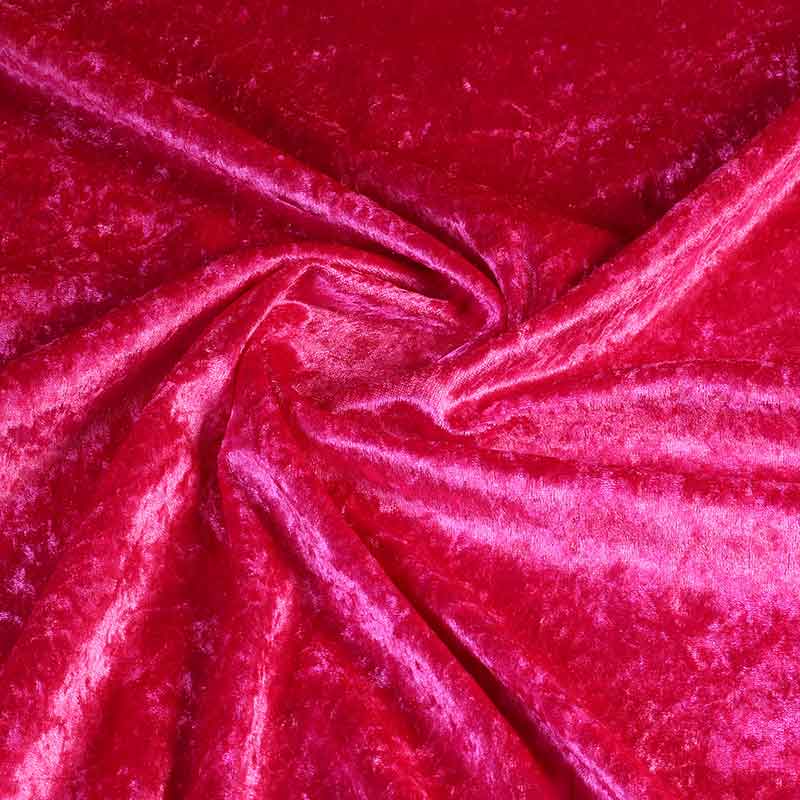Tissu velours de panne fuchsia