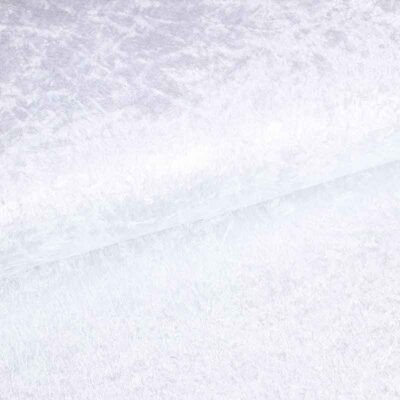 Tissu velours de panne blanc