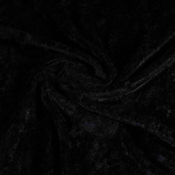 Tissu Velours de Panne noir