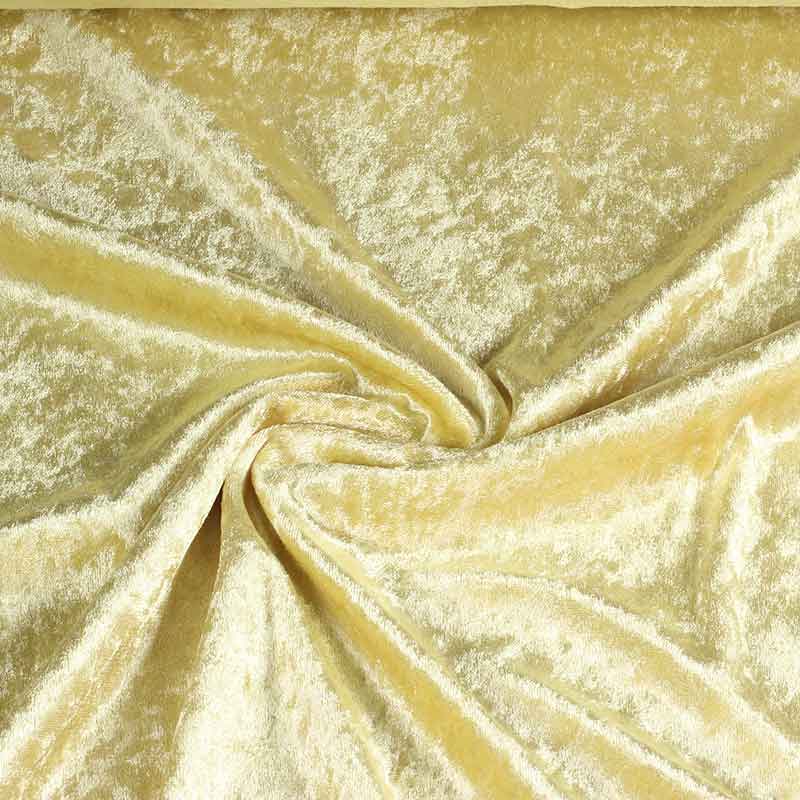 Tissu Velours de Panne or
