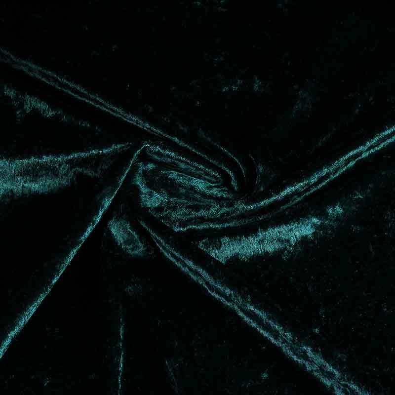 Tissu Velours de Panne vert