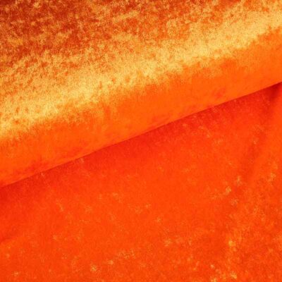 Tissu Velours de Panne orange