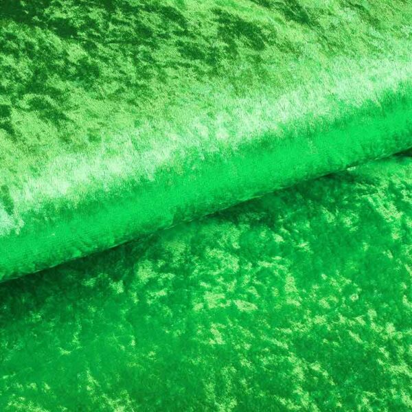 Tissu Velours de Panne vert clair