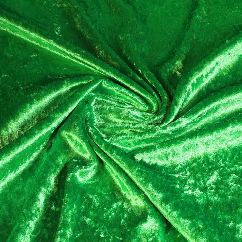 Tissu Velours de Panne vert clair