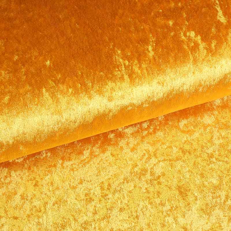 Velours de panne jaune ocre