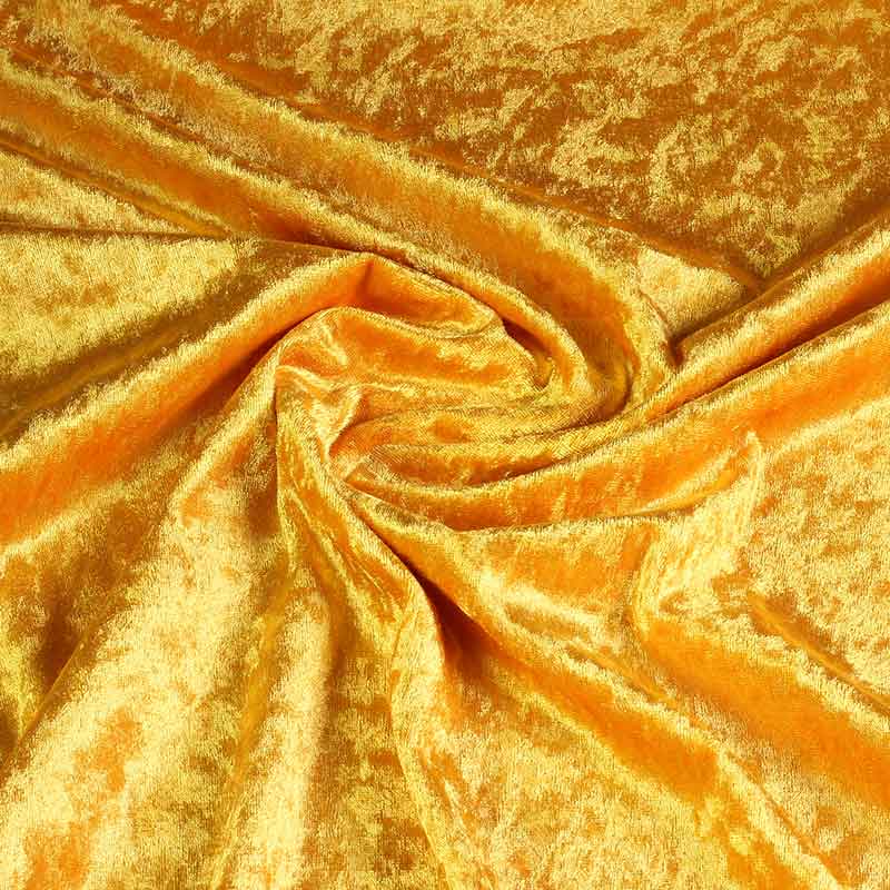 Velours de panne jaune ocre