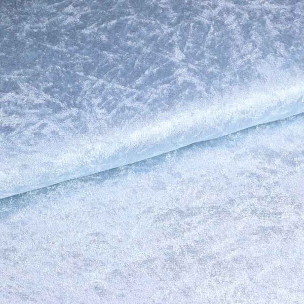Tissu Velours de Panne bleu bébé