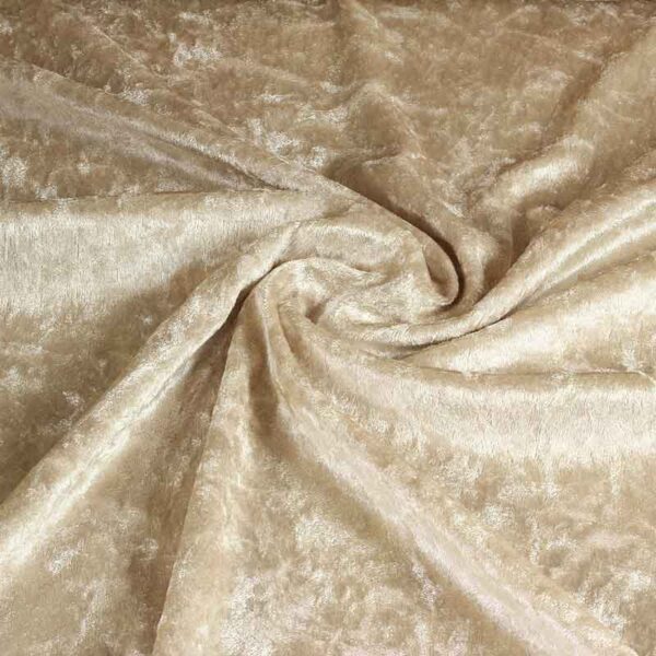 Tissu Velours de Panne ecru